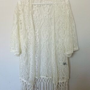 Elegant Lace Kimono Cardigan